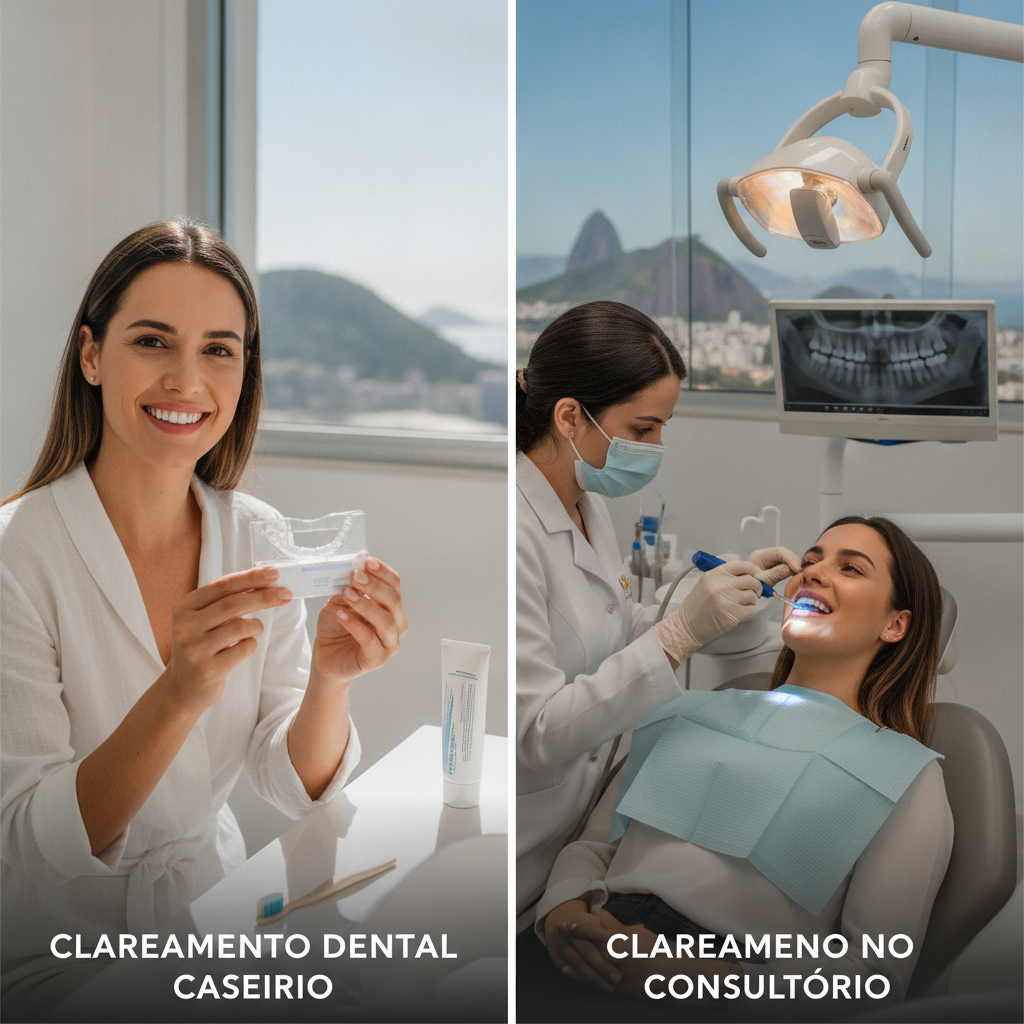 Clareamento Dental Caseiro ou no Consultório: Qual o Melhor?